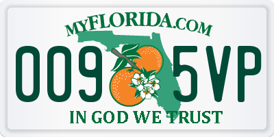 FL license plate 0095VP