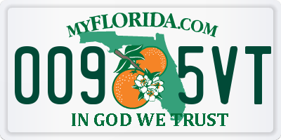 FL license plate 0095VT
