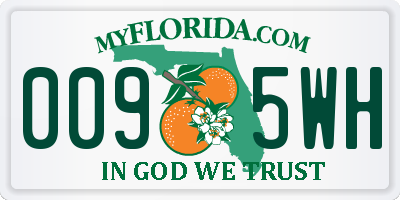 FL license plate 0095WH