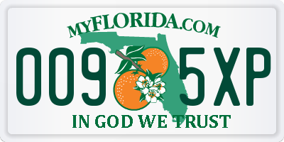 FL license plate 0095XP