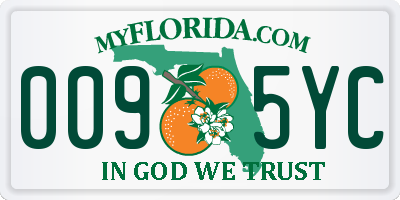 FL license plate 0095YC