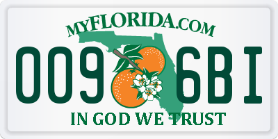 FL license plate 0096BI