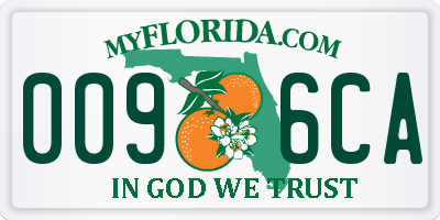 FL license plate 0096CA