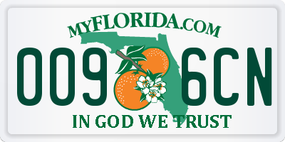 FL license plate 0096CN