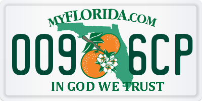 FL license plate 0096CP