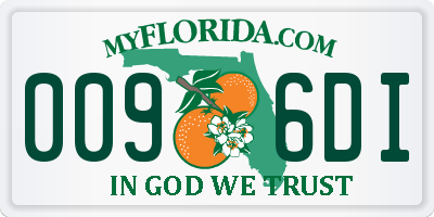 FL license plate 0096DI