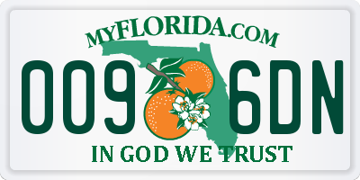 FL license plate 0096DN