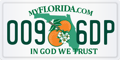 FL license plate 0096DP