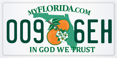 FL license plate 0096EH