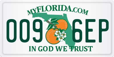 FL license plate 0096EP