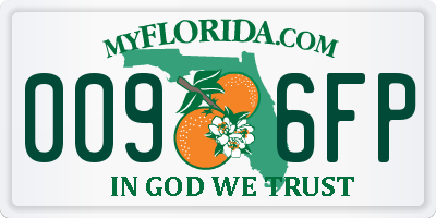 FL license plate 0096FP