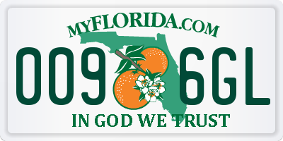 FL license plate 0096GL