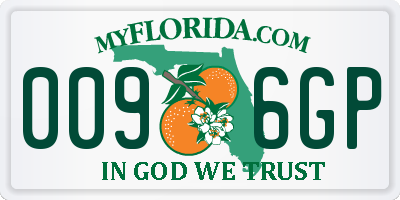 FL license plate 0096GP