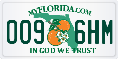 FL license plate 0096HM