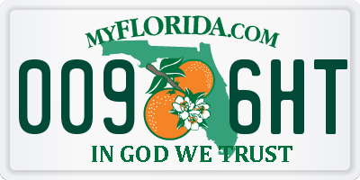 FL license plate 0096HT