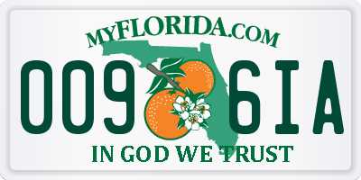 FL license plate 0096IA