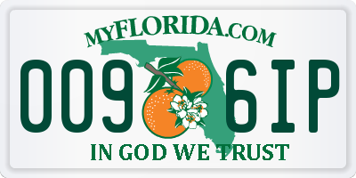 FL license plate 0096IP