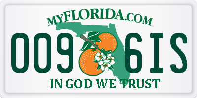 FL license plate 0096IS