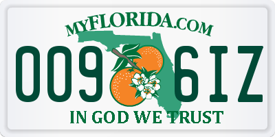 FL license plate 0096IZ