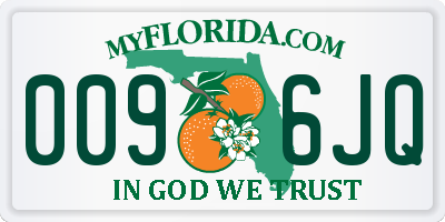 FL license plate 0096JQ