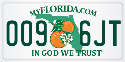 FL license plate 0096JT