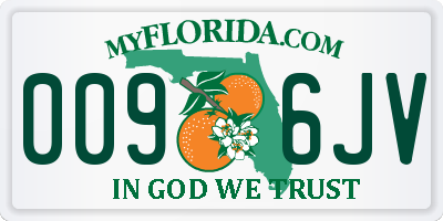 FL license plate 0096JV