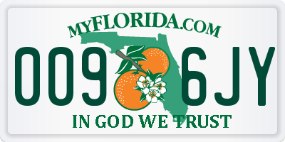 FL license plate 0096JY