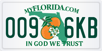 FL license plate 0096KB