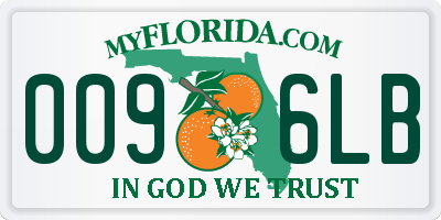 FL license plate 0096LB