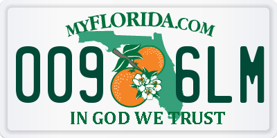 FL license plate 0096LM