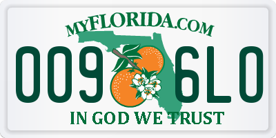 FL license plate 0096LO