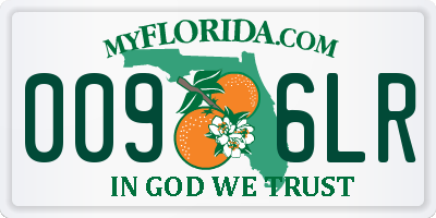 FL license plate 0096LR