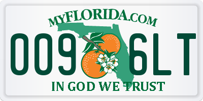 FL license plate 0096LT