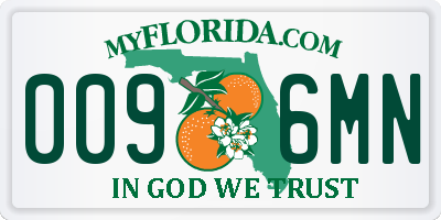 FL license plate 0096MN