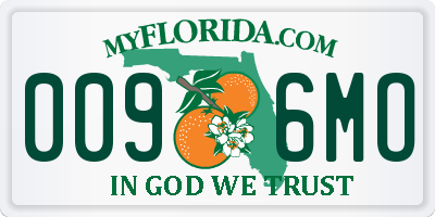FL license plate 0096MO