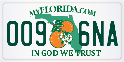 FL license plate 0096NA