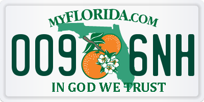 FL license plate 0096NH