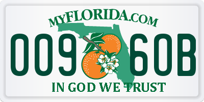 FL license plate 0096OB