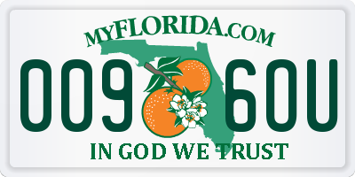 FL license plate 0096OU