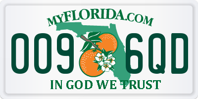 FL license plate 0096QD