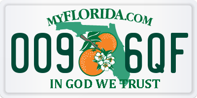 FL license plate 0096QF