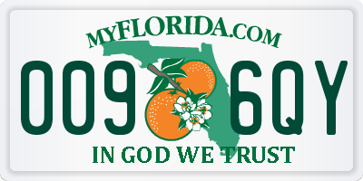 FL license plate 0096QY