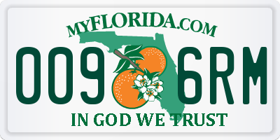 FL license plate 0096RM