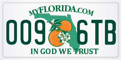 FL license plate 0096TB