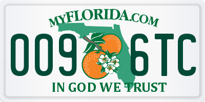 FL license plate 0096TC