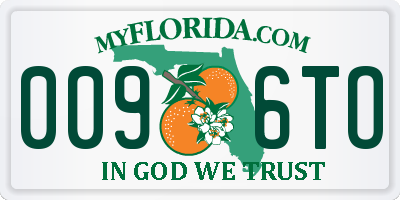 FL license plate 0096TO
