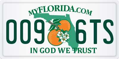 FL license plate 0096TS