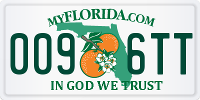 FL license plate 0096TT