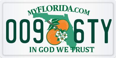 FL license plate 0096TY