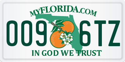 FL license plate 0096TZ